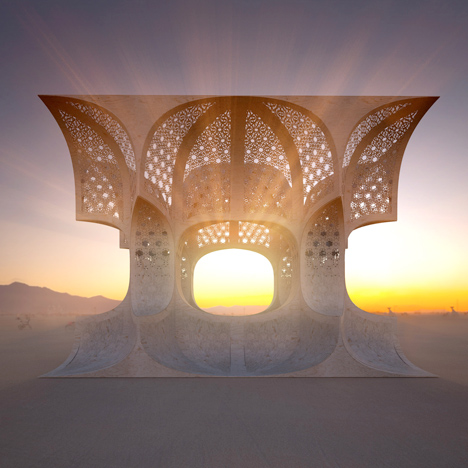 Hayam temple by Josh Haywood for Burning Man Festival