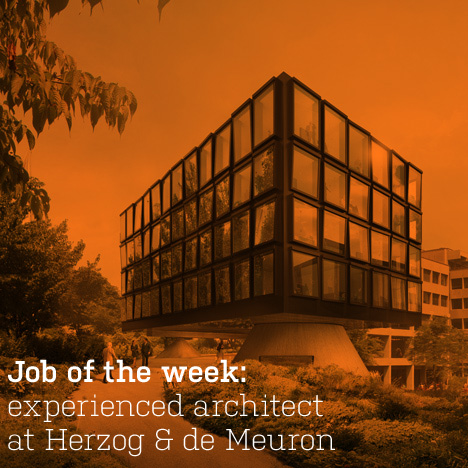 Job of the week: experienced architect at Herzog & de Meuron