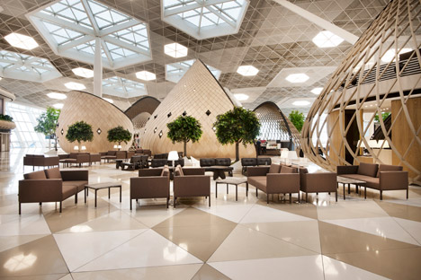 Heydar Aliyev Airport terminal by Autoban