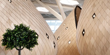 Heydar Aliyev Airport terminal by Autoban