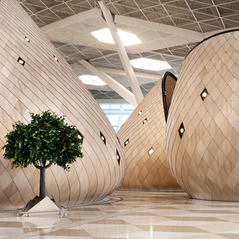 Heydar Aliyev Airport terminal by Autoban