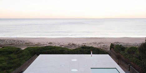 House of the Infinite by Alberto Campo Baeza designed as "a jetty facing out to sea"