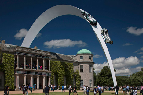 Mercedes-Benz Sculpture by Gerry Judah for Goodwood Festival of Speed 2014