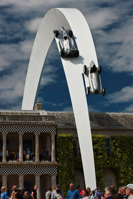 Mercedes-Benz Sculpture by Gerry Judah for Goodwood Festival of Speed 2014