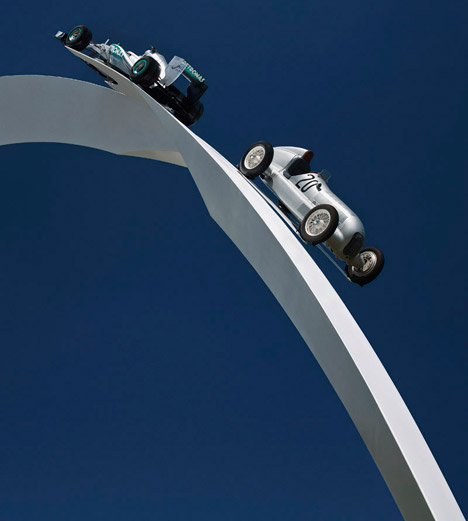 Mercedes-Benz Sculpture by Gerry Judah for Goodwood Festival of Speed 2014
