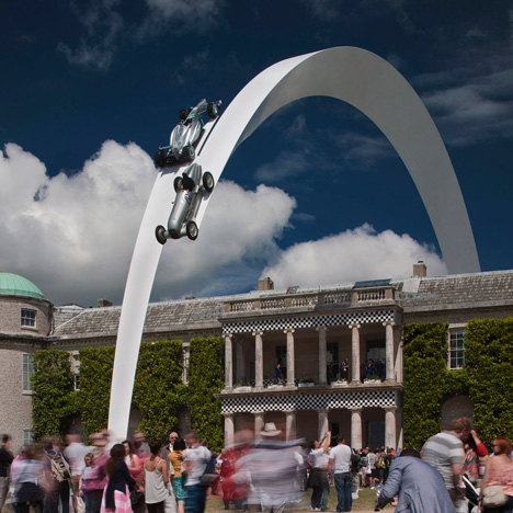 Mercedes-Benz Sculpture by Gerry Judah for Goodwood Festival of Speed 2014