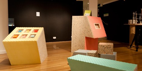 Museum furniture made from foam by Sungsin Eo