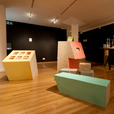 Museum furniture made from foam by Sungsin Eo