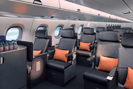 Priestmangoode airline interior for Embraer