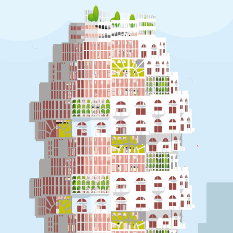 Elly Ward’s conceptual tower offers a vision of a child-friendly vertical city