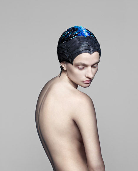 Vicenza headdress by The Unseen for Swarovski