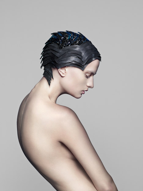 Vicenza headdress by The Unseen for Swarovski
