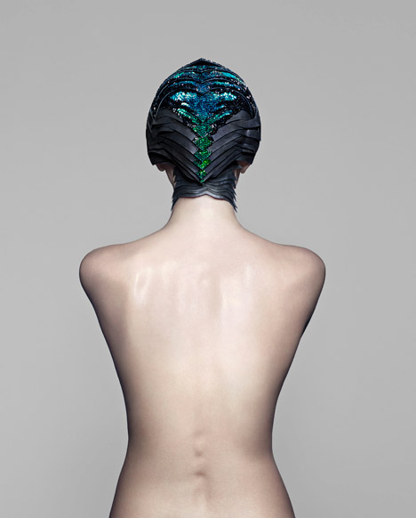 Vicenza headdress by The Unseen for Swarovski
