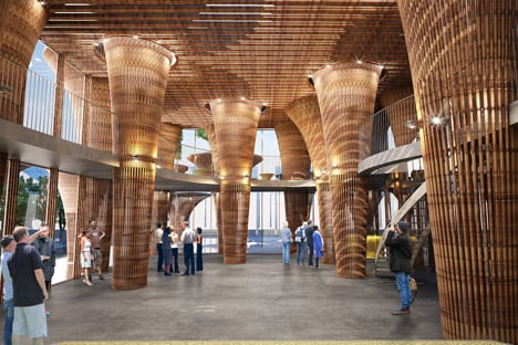 Vietnam Pavilion at the Milan Expo by Vo Trong Nghia Architects