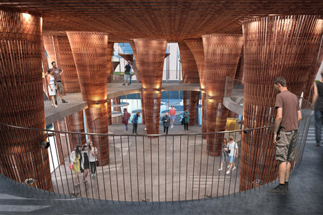 Vietnam Pavilion at the Milan Expo by Vo Trong Nghia Architects