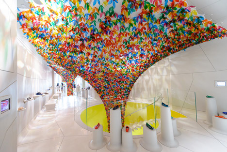 We Are Flowers installation by Melissa and SOFTlab