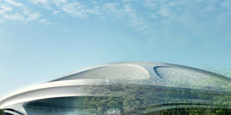 Zaha Hadid modified Tokyo Olympic stadium