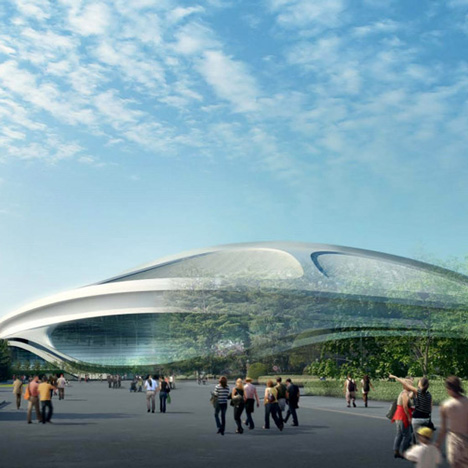 Zaha Hadid modified Tokyo Olympic stadium