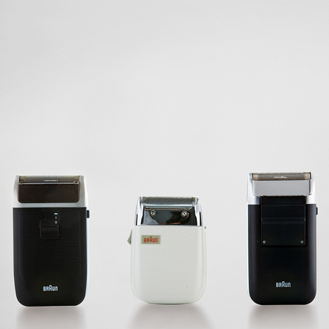 8008 ‘sixtant’ shaver, Dieter Rams, Florian Seiffert, Robert Oberheim, 1973 DL 5 ‘combi’ shaver, Dieter Rams and Gerd Alfred Müller, 1957 ‘micron’ shaver, Roland Ullmann , 1976 Image Credit: Florian Bohm