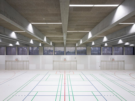 school and gym by Zwimpfer Partner AG