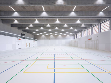 school and gym by Zwimpfer Partner AG