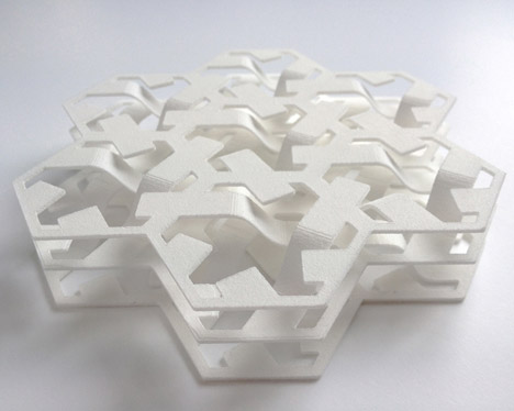Biomimicry 3D-printed soft seat by Lilian Van Daal
