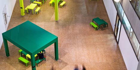 Central St Martin's Tables project by Featherstone Young Architects