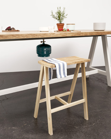 Cooking Table by Moritz Putzier