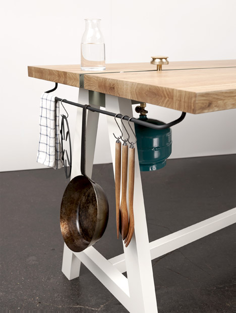 Cooking Table by Moritz Putzier
