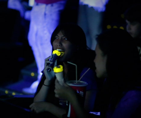 Glow-in-the-dark Cornettos by Bompas and Parr