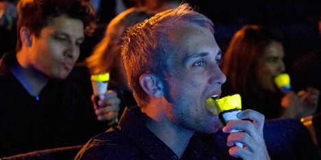 Glow-in-the-dark Cornettos by Bompas and Parr