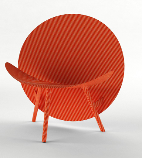 Hypetex Halo lounge chair by Michael Sodeau