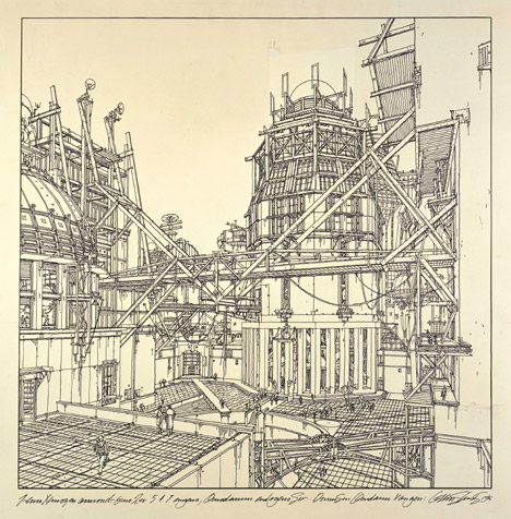 Lebbeus Woods Tchoban Foundation drawings and illustrations