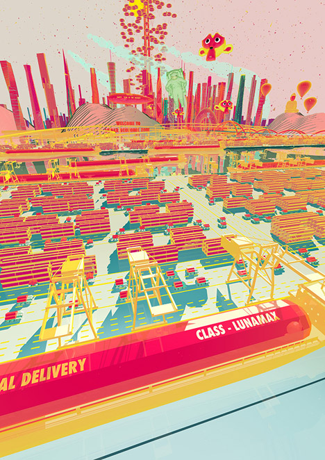 Lunar economic zone by Zhan Wang