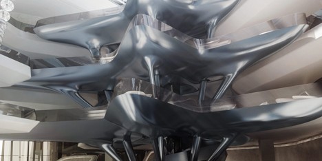 ME Dubai hotel atrium by Zaha Hadid