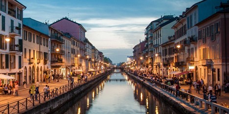 Naviglio Grande canal, Milan
