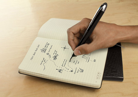Moleskine notebook by Livescribe