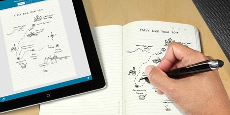 Moleskine notebook by Livescribe