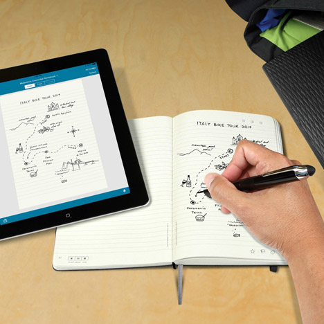 Moleskine notebook by Livescribe
