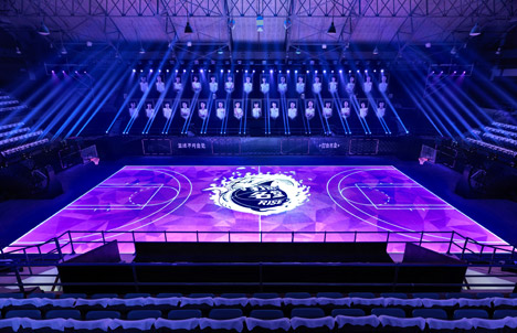 Nike LED basketball court