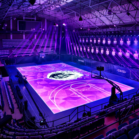 Nike LED basketball court