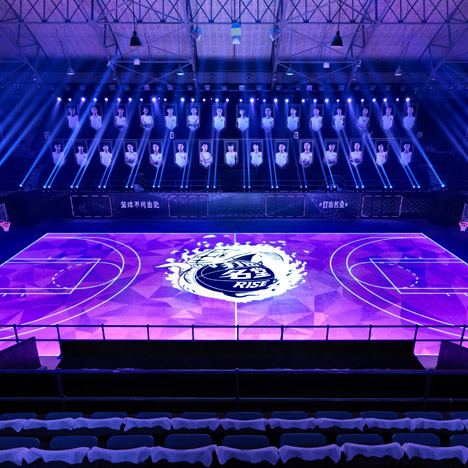 Nike LED basketball court