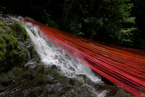 Pier Fabre Dripping installation for Horizons Sancy 2014