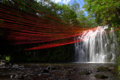 Pier Fabre Dripping installation for Horizons Sancy 2014
