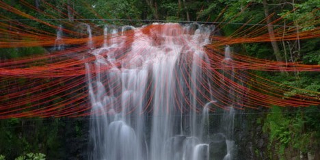 Pier Fabre Dripping installation for Horizons Sancy 2014