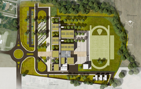 Public middle school of Labarthe-sur-Lèze by LCR Architectes
