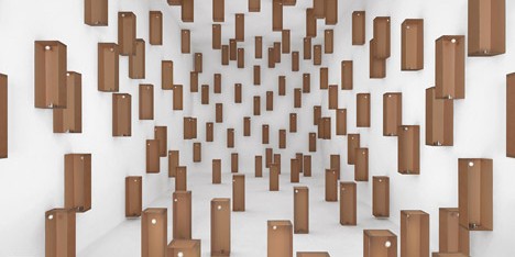Zimoun interiors installation