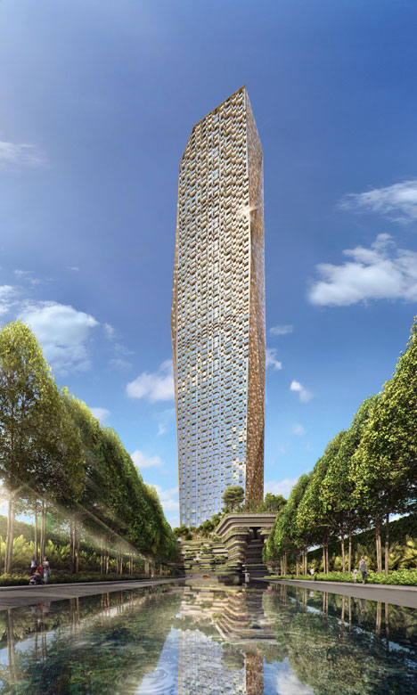 Donald Trump unveils golden Trump Tower for Mumbai