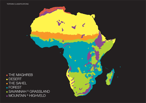 Terrain classifications, from Adjaye Africa Architecture Terrain classifications, from Adjaye Africa Architecture
