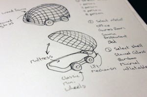 Stained-glass car by Dominic Wilcox